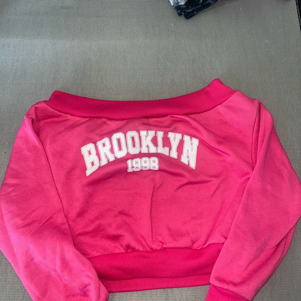 SHEIN Pink Off-the-Shoulder Sweater